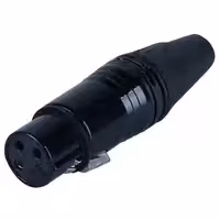 Кабельный разъем XLR RockStel PX-001 BK