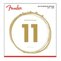 Струны для акустической гитары Fender 80/20 Bronze Wound 11