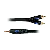 Сигнальный аудио кабель miniJack-RCA 7,5 м SoundKing BI147-25FT