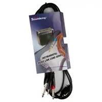 Сигнальный аудио кабель miniJack-Jack 1,5 м SoundKing BJJ212