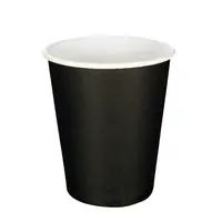 Стакан бумажный черный однослойный 250мл, 300мл,400мл
