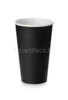 Стакан бумажный черный однослойный 250мл, 300мл,400мл