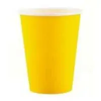 Стакан бумажный желтый 250мл, 350мл,400мл
