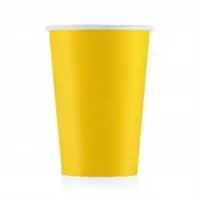 Стакан бумажный желтый 250мл, 350мл,400мл
