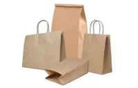 Крафт пакеты, бумажные пакеты с ручками