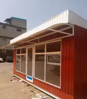 Киоск для овощей с козырьком
