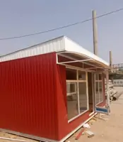 Киоск для овощей с козырьком