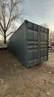 Бытовка с конференц залом, кухней, душевой и КПП, антрацит, на базе 40-футового контейнера