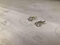 Женские золотые серьги 585