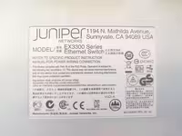Коммутатор Juniper EX3300-48P, 48 х GE, 4 x 1/10GE SFP+, PoE+, Layer 3