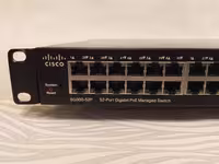 Коммутатор Cisco SG300-52P, 52 x GE, 2 x GE (SFP, combo), PoE+, L2/L3