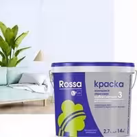 Rossa 3 (Росса), глубоко матовая акриловая краска для стен и обоев