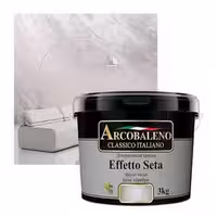Effetto Seta серебро , декоративная краска, Arcobaleno