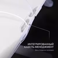 Стол компьютерный с подъемным механизмом регулируемый по высоте VMMGAME ATARX WHITE