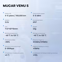 MUCAR VENU 5 TPMS внутренний электронный до 10 бар