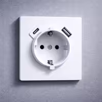 Розетка с USB Type-A и Type-C 5V 2.1A LEVOLT LV-022W
