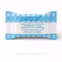 Мягкое хлопковое прессованное полотенце Carich (от GreenLeaf)