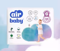 Подгузники Air Baby Jumbo размер 6 X-Large 15+ кг, 44 штук