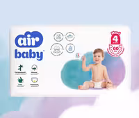 Подгузники Air Baby Jumbo размер 4 Макси 8-14 кг, 60 штук