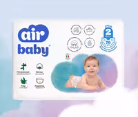 Подгузники Air Baby Jumbo размер 2 Мини 3-6 кг, 76 штук