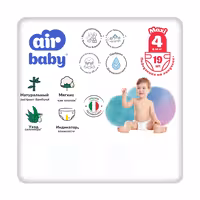Подгузники Air Baby Standart размер 4 Макси 8-14 кг, 19 штук